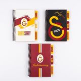 Bakgelal Galatasaray Gslisanslı Spiralli Ayraçlı Not Defteri – Sarı Lacivert Taraftar Defteri 1 Adet