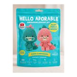 BakGelAl Hello Adorable Amigurumi Dinozor Yapım Kiti – 2 Adet Sevimli Dinozor BFF, Türkçe Anlatımlı
