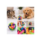 bakgelal İnteraktif Zilli Kauçuk Kedi ve Köpek Oyun Topu 6 cm Dayanıklı Çiğneme ve Diş Bakım Oyuncak