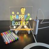 BakGelAl LED Işıklı Not ve Çizim Panosu, Fosforlu Kalemli Silinebilir Yazı Tahtası