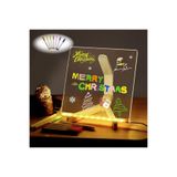 bakgelal LED Işıklı Yazı ve Çizim Panosu, Silinebilir Fosforlu Kalemli, Led Pano, Led Çizim Panosu 30X20 cm