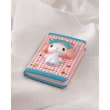 Bakgelal Lisanslı 3D Squishy Figürlü Günlük Defter – Hello Kitty, Kuromi, My Melody Karakterli Yumuşak Kapaklı Sevimli Not Defteri (1 Adet) - My Melody Mavi Pembe
