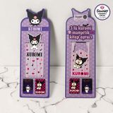 Bakgelal Sanrio Lisanslı Kuromi 3’lü Manyetik Kitap Ayracı Seti – Sevimli Bookmark Kırtasiye Aksesuarı