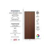 BAKİ AHŞAP Duvar Lambrisi,Vestiyer Tv Ünistesi Dekoratif Duvar Paneli 8MM KEÇE 60X275 Özel Akustik Panel CEVİZ