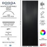 Baki Ahşap Duvar Paneli , Tv Ünitesi Koridor Lambrisi Dekoratif Keçeli Duvar Paneli Mdf 60X275 - Siyah