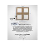 BAKİ AHŞAP Mdf Cnc Işlemeli Dekoratif Boyanabilir Duvar Paneli , İskandinav Duvar Paneli , Duvar Çıtası 48X48