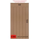 BAKİ AHŞAP Mdf Cnc Işlemeli Dekoratif Boyanabilir Duvar Paneli , İskandinav Duvar Paneli , Duvar Çıtası(54X103)