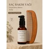 Bakım Yağı – 50 ml | Bitkisel Yağlarla Yoğun Bakım, Ahşap Tarak Hediyeli
