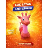 Bakio Kopya - Eğitici Işıklı Uzamalı Sevimli Dinazor Oyuncak Eğlenceli El Becerili L-2495 - Kırmızı