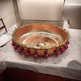Bakır Center Hamam Tası & Bakır Hamam Tası & Banyo Tası Türk Hamam Tası - Mor