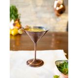 Bakır Concept Bakır Kadeh Martini Düz Model Oksit Renk 2'li