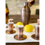 Bakır Concept Bakır Shot Bardağı Meksika Model Oksit Renk 6'lı Set (12 Parça)