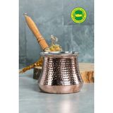 Bakır Maraş Bakır Sütlük & Cezve 6-7 Kişilik Estetik Görünüm ve Pratik Kullanım İçin Tasarlanmış - Renk