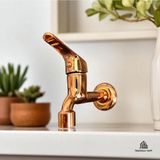 Bakır Musluk Bronz Duvardan Aç Kapa Mix Musluk Pirinç Malzeme Paslanmaz