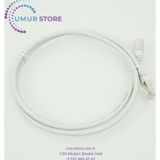 Bakır Patch Kablo CAT5E Utp 1mt Pvc Gri Patch Cord RJ45 Korumasız 5 Adet