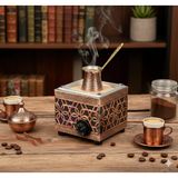 Bakır Pazar kumda kahve makinesi kum001