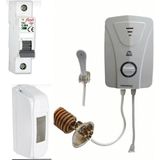 Bakır Rezistanslı Elektrikli Şofben Sigorta ve Kutus Dahil Paket