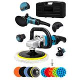Bakır Sargı Devir Ayarlı Polisaj Makinesi 2000 Watt 180mm 12 Parça Set Hediyeli