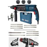 Bakir Sargili Kırıcı Hilti Matkap Metal Şanzumanlı 10 Adet Uç Yedek Mandren Gri - Altın