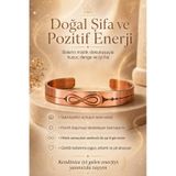 Bakır Sonsuzluk Bileklik Kadın Erkek El İşlemeli Otantik Takı Çok Renkli