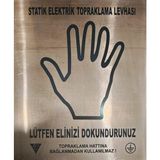 Bakır Statik Elektrik Topraklama Levhası, Güvenli Elektrik Dağılımı - Ahşap - Seçenek 1