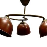 BAKIR ÜÇLÜ METAL AVİZE RUSTİK VİNTAGE AVİZE MYL002905
