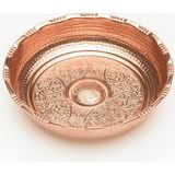 Bakırdan Otantik Hamam Tası Çap:20 cm 0,9mm - Metalik