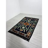 Bakırözü Home Pamuk Polyester Karışımlı Modern Otantik Kilim - Anadolu Lacivert Modeli Yıkanabilir Kilim - 200 x 300 cm