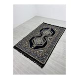 BAKIRÖZÜ HOME Pamuk Polyester Karışımlı Modern Otantik Kilim - Yahyalı Lacivert Modeli Yıkanabilir Kilim