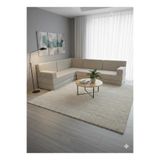 BAKIRÖZÜ HOME Premium Kadife Kumaş, Konforlu Yer Kanepesi ,Modüler Şark Köşesi Takımı - Krem - 40 CM- L SET