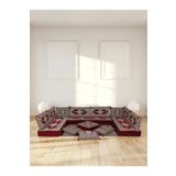 BAKIRÖZÜ HOME Şark Köşesi Takımı (20 CM MİNDER KALINLIĞI) Bordo Yahyalı Modeli 19 Parça