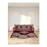 BAKIRÖZÜ HOME Şark Köşesi Takımı (20 CM MİNDER KALINLIĞI) Bordo Yahyalı Modeli