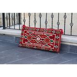 Bakırözü Home Şark Köşesi Takımı Sırt Dayama Yastığı Anadolu Kırmızı Modeli (Sünger Dahil) 40 x 90 x 10 cm