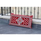 Bakırözü Home Şark Köşesi Takımı Sırt Dayama Yastığı Atlantis Modeli (Sünger Dahil) 40 x 90 x 10 cm - Kırmızı