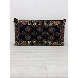 Bakırözü Home Şark Köşesi Takımı Sırt Dayama Yastığı Lacivert Buhara Modeli (Sünger Dahil) 42 x 92 x 10 cm