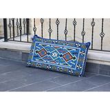 Bakırözü Home Şark Köşesi Takımı Sırt Dayama Yastığı Mavi Anadolu Modeli (Sünger Dahil) 42 x 92 x 10 cm