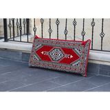 Bakırözü Home Şark Köşesi Takımı Sırt Dayama Yastığı Yahyalı Kırmızı Modeli (Sünger Dahil) 40 x 90 x 10 cm