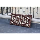 Bakırözü Home Şark Köşesi Takımı Sırt Dayama Yastığı Yörük Kahve Modeli (Sünger Dahil) 40 x 90 x 10 cm - Kahverengi