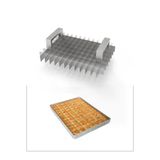 Baklava Dilimleme Bıçağı Paslanmaz Çelik Baklava Dilimi İz Çıkarma Bıçağı, 35X45 Tepsi 8X13 Dilim