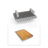 Baklava Dilimleme Bıçağı Paslanmaz Çelik Baklava Dilimi İz Çıkarma Bıçağı, 35X45 Tepsi 9X12 Dilim
