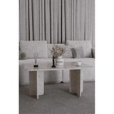 Baksan Ege Orta Sehpa Yeni Nesil Modern Orta Sehpa90*60 Traverten Mermer Desen
