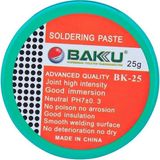 Baku BK-25 Hassas 25 Gram Nötr pH Elektronik Lehim Pastası - 1 Adet - Çok Renkli