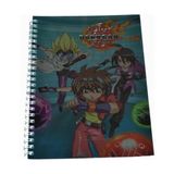 Bakugan (A4) 80 Yp. Metalize Gofreli Kapak Spiralli Defter - Çizgili