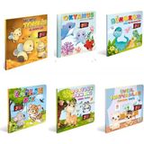 Bal Arısı Tombiş ve Minikler - Kaplan Max - Evcil Hayvanlar Papağan Maviş - Dostluk Ormanı Bebek Panda - Dinozor Dino ve Arkadaşları - Okyanus Minikler Okul Gezisinde 6 Hareketli Kitap