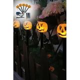 Bal Kabağı Kazıklı Solar LED Işık, Cadılar Bayramı Güneş Enerjili Hallowen Zemin Yürüyüş Yolu Işığı (Sarı)