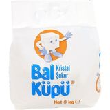 Bal Küpü Kristal Şeker 3 kg x 6 Adet | Çay, Kahve ve Tatlılar için | İnce Taneli Toz Şeker - 18 kg