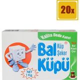 Bal Küpü Küp Şeker 1000 gr 20'li Set Özel Üretim Kaliteli Tatlandırıcı İçerikli - 1 kg