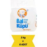 Bal Küpü Toz Şeker 3 kg x 6 Adet - %100 Şeker Pancarı | Toplam 18 kg Hijyenik Paket