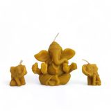 Bal Mumu Ganesha Ve İkili Küçük Fil Set