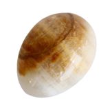 Bal Oniks Doğal Taş Yumurta, El Yapımı, Dekoratif Kristal, 5.8-6 cm Çap, Parlatılmış Yüzey, Koleksiyonluk ve Enerji Taşı